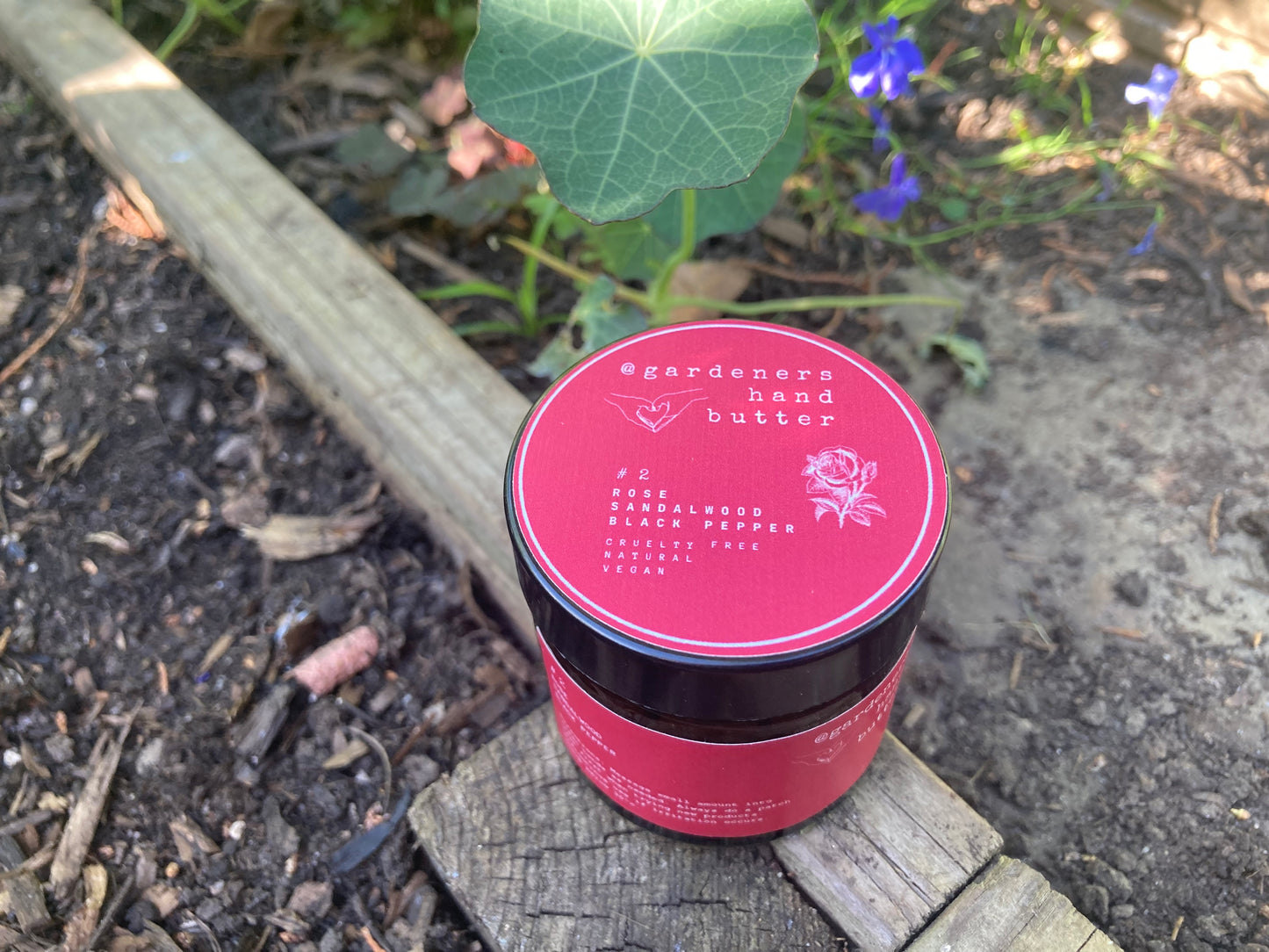 Rose, Geranium, Sandalwood, & Black Pepper Gardeners Hand Butter