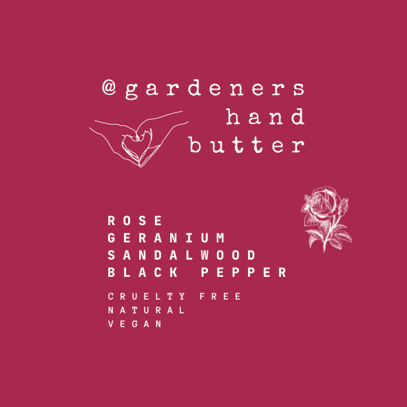 Rose, Geranium, Sandalwood, & Black Pepper Gardeners Hand Butter